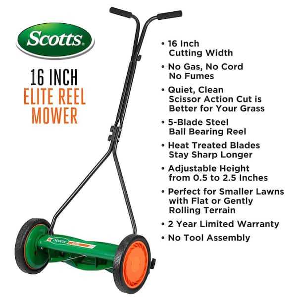 scotts reel mower parts diagram