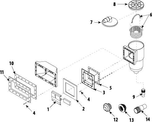 above ground pool pump parts diagram