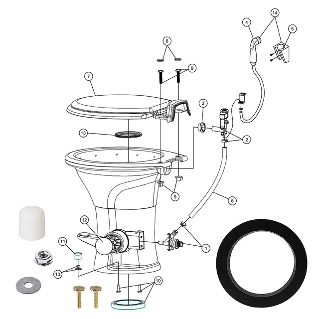 sealand rv toilet parts diagram