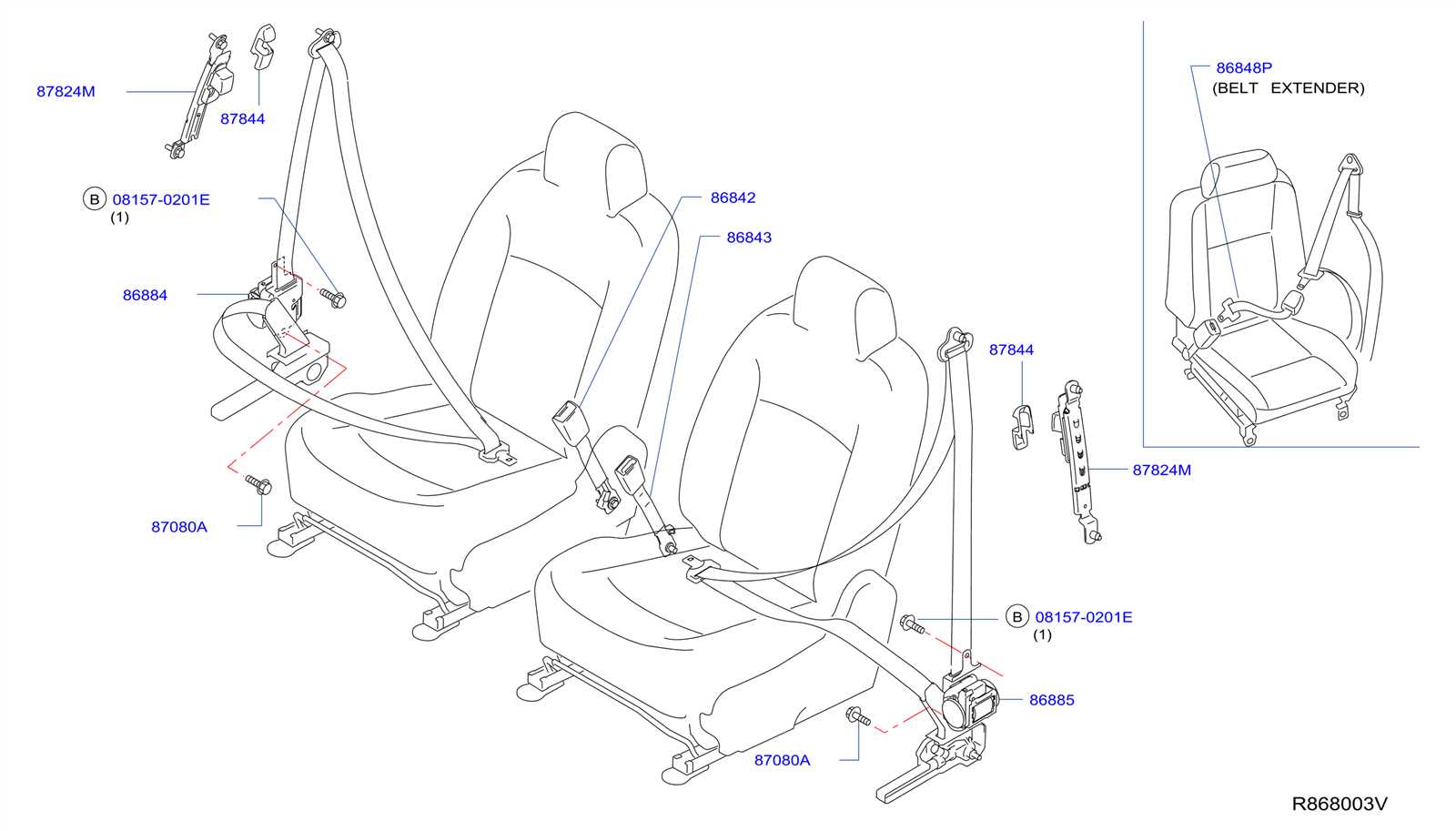 Seat Belt Parts Diagram Understanding Components and Functionality