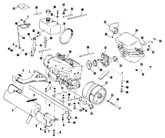 snowmobile engine parts diagram