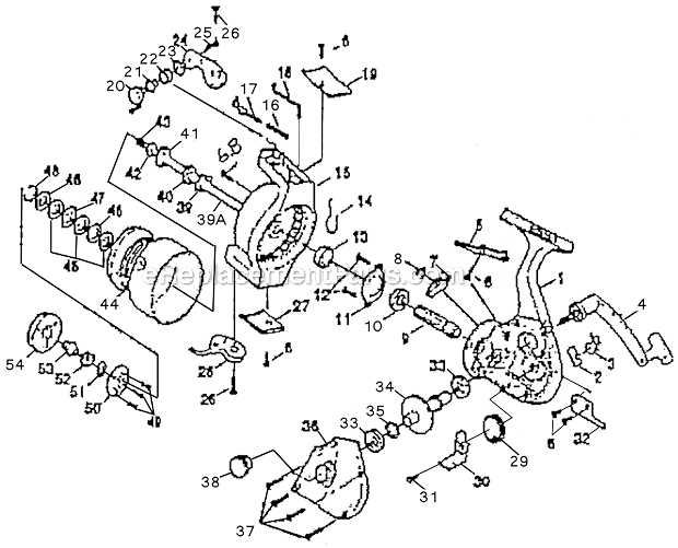 shakespeare gx235 parts diagram