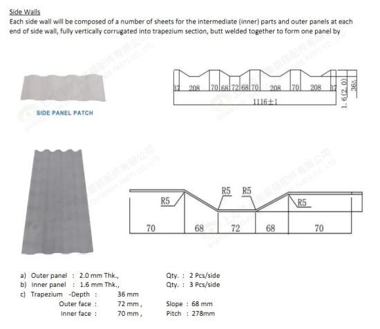 shipping container parts diagram