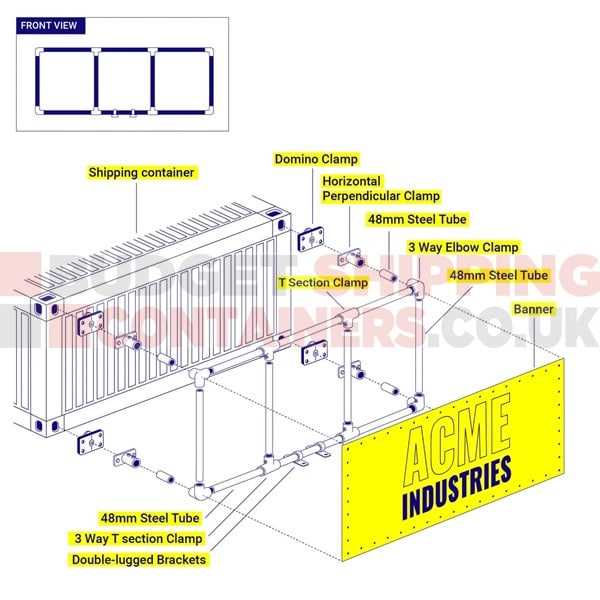 shipping container parts diagram