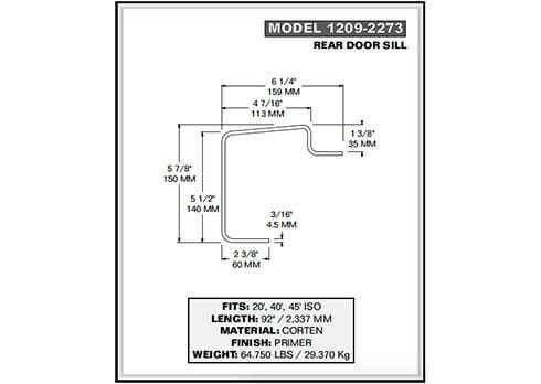 shipping container parts diagram