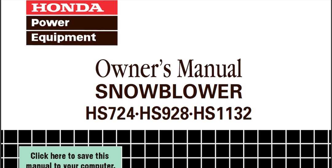 shop manual honda hs928 snowblower parts diagram