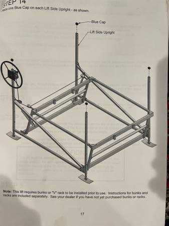 shoremaster boat lift parts diagram