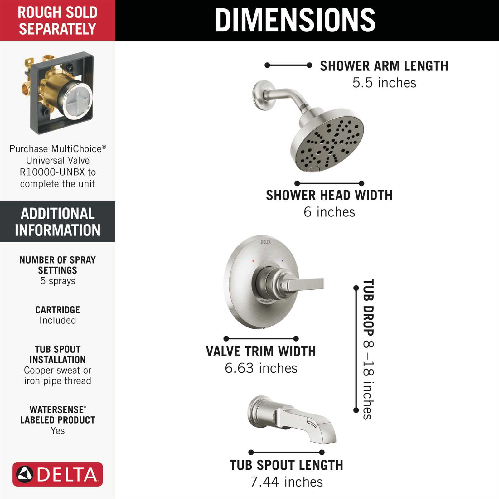 shower tub parts diagram