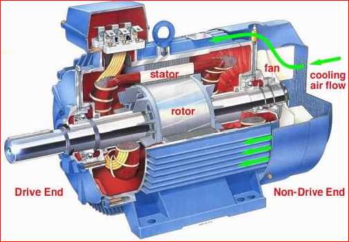 induction motor parts diagram