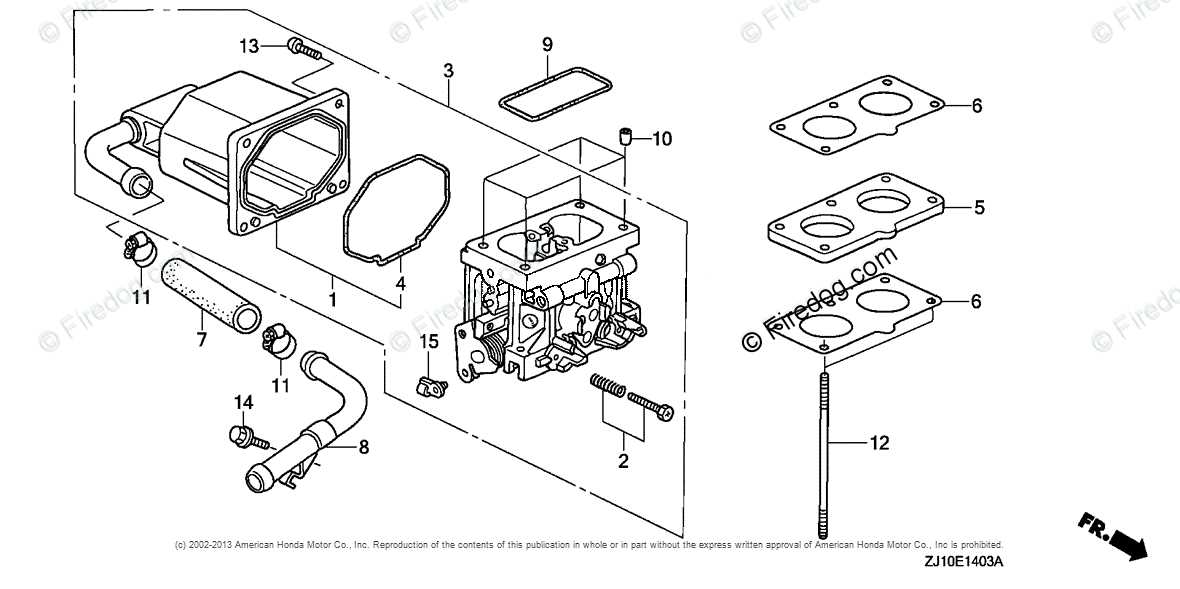 honda carburetor parts diagram