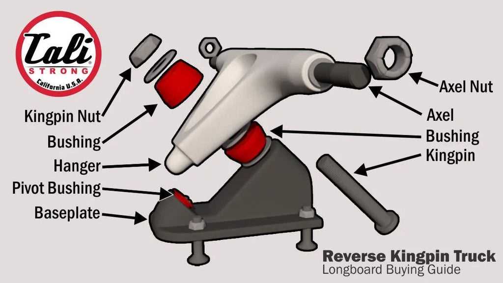 skateboard truck parts diagram