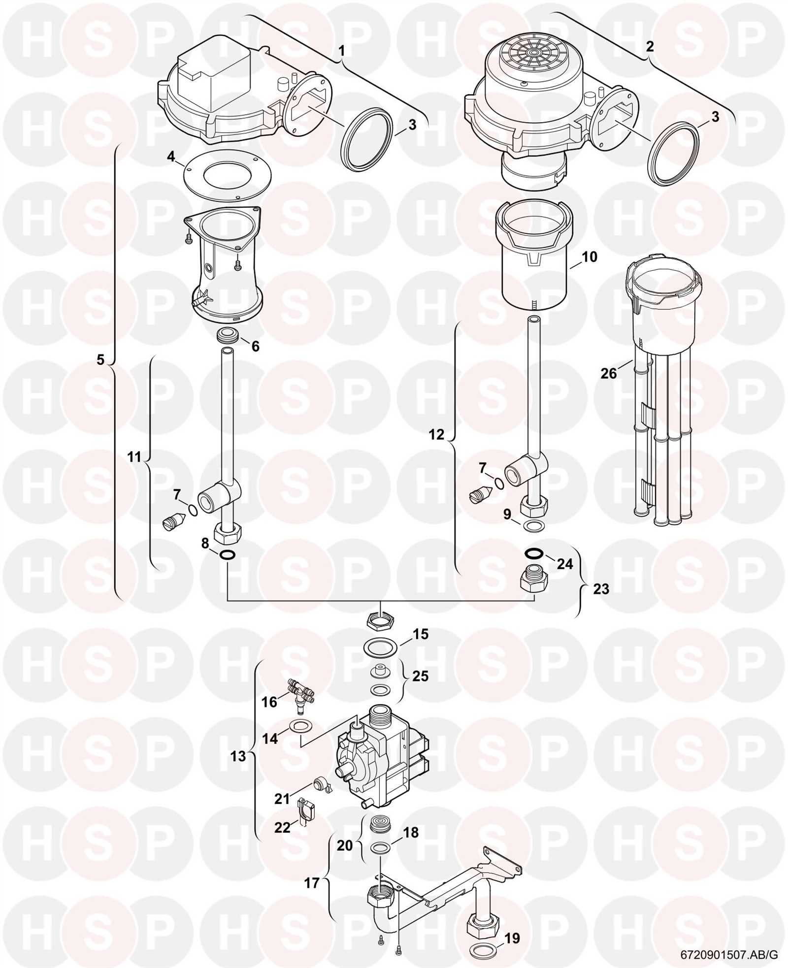 sloan valve parts diagram