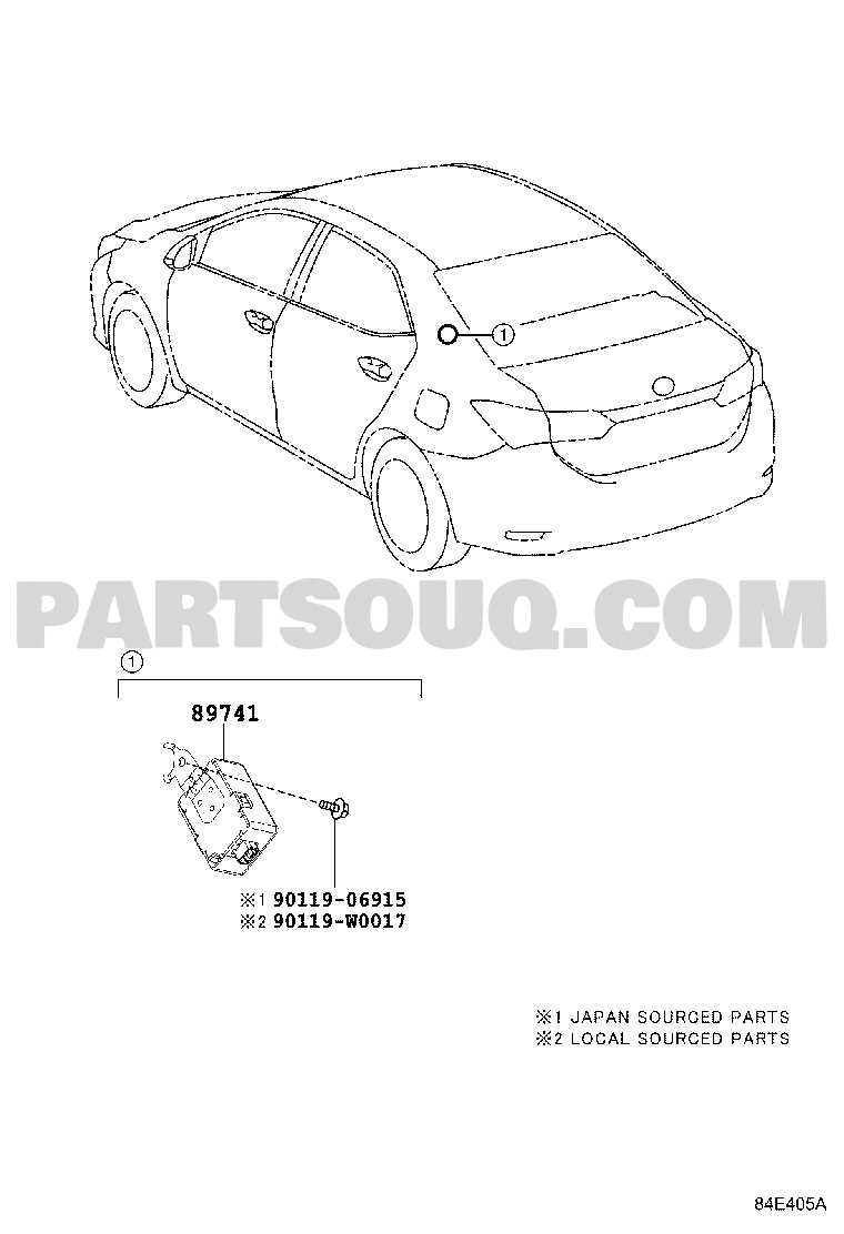 toyota corolla interior parts diagram