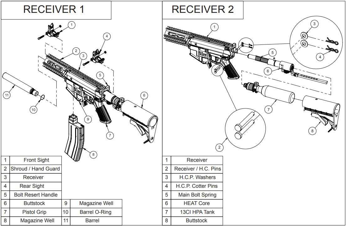 sniper rifle parts diagram