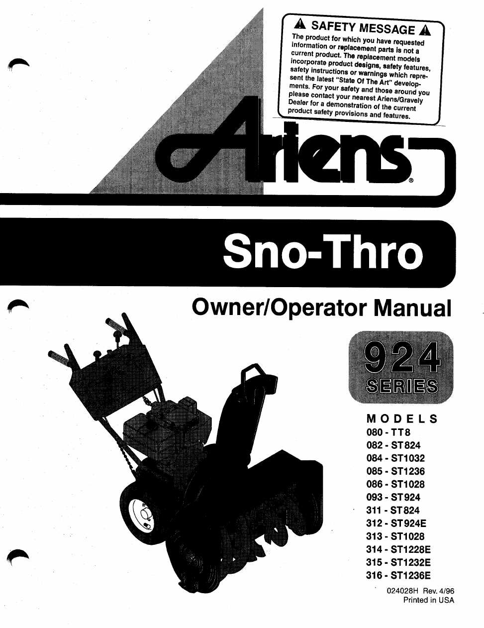 sno tek parts diagram