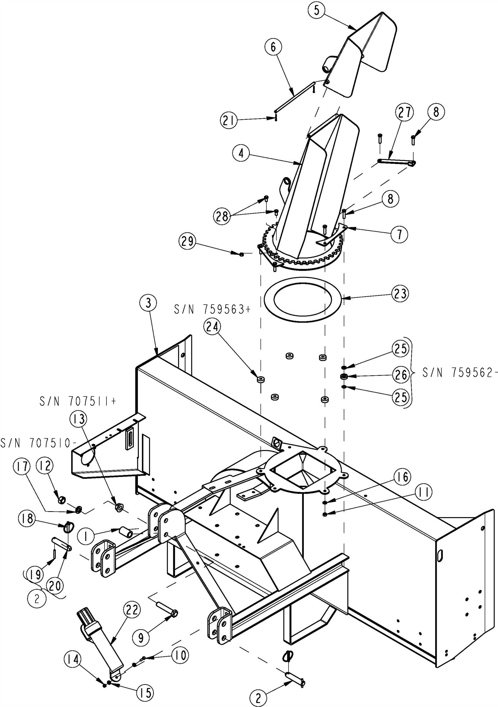 snow king snowblower parts diagram