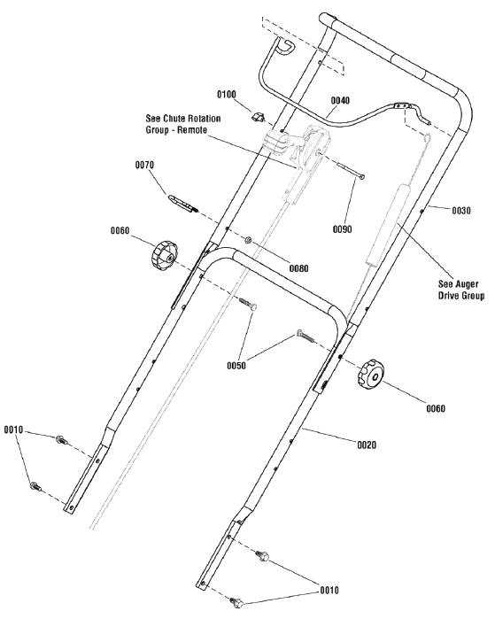 snow king snowblower parts diagram