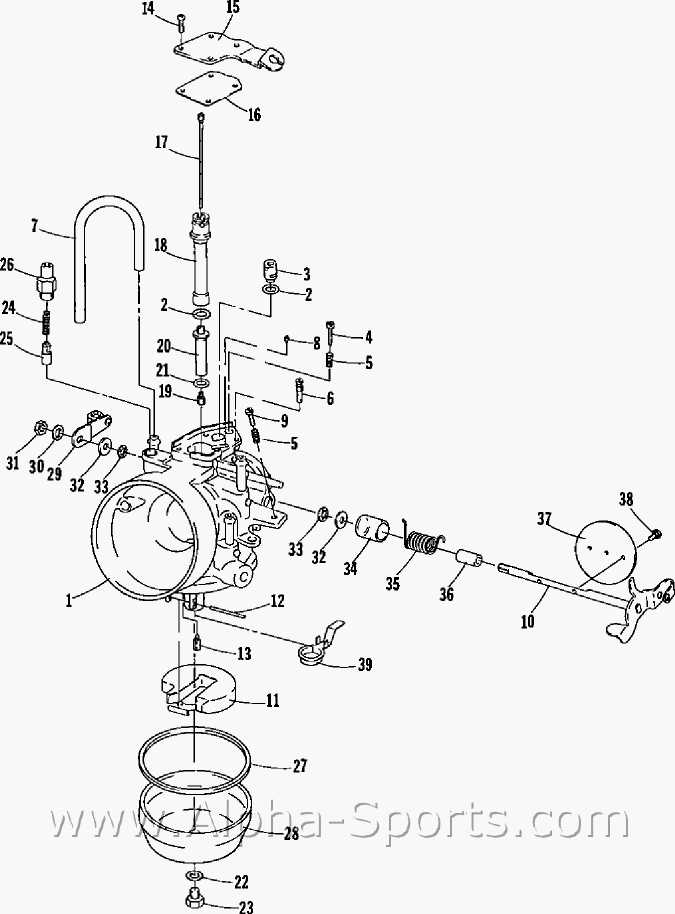 snowmobile engine parts diagram