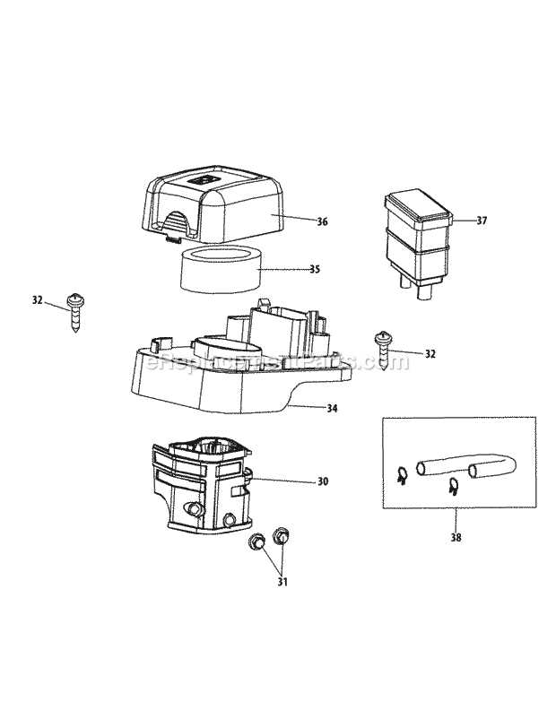 yard machine log splitter parts diagram