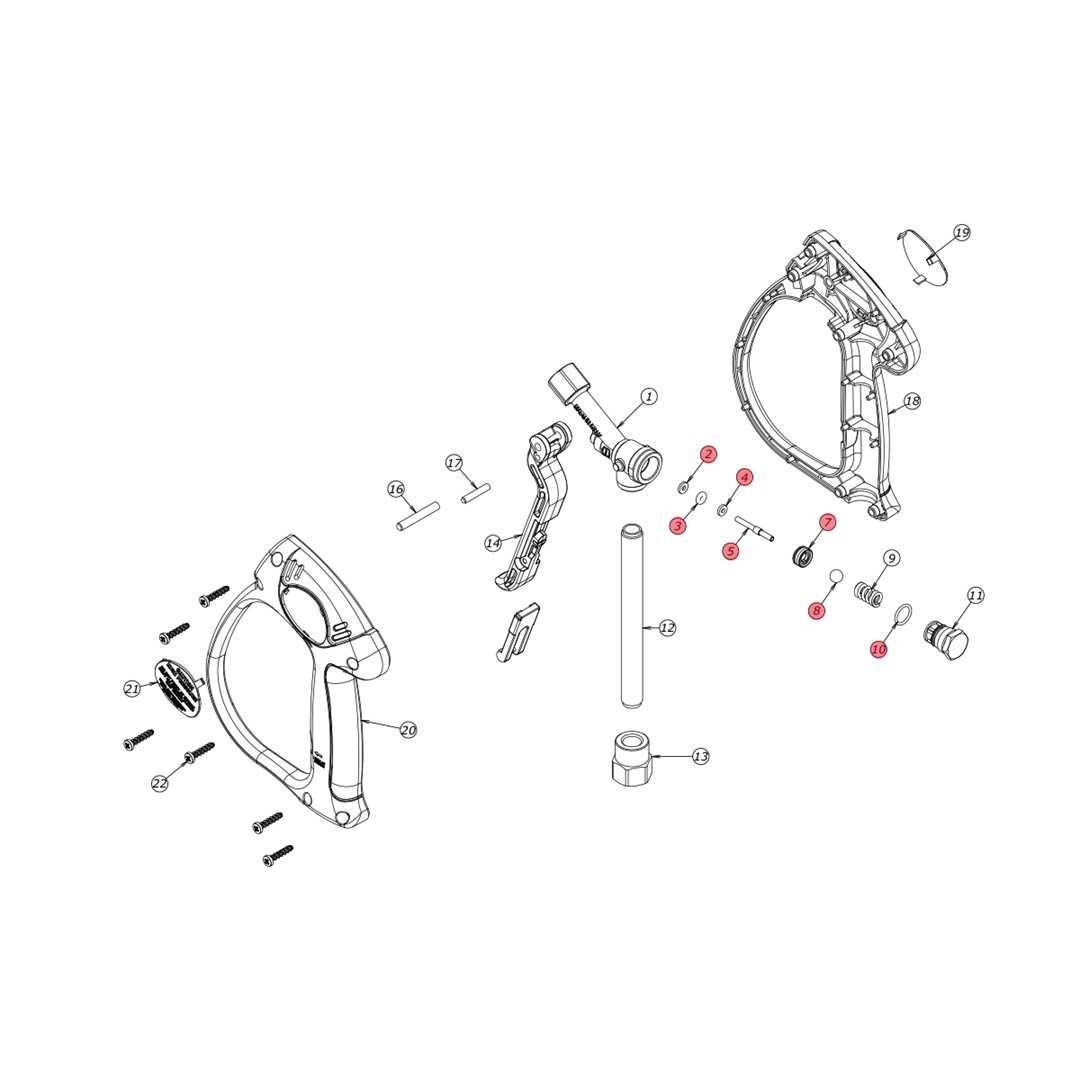 spray gun parts diagram