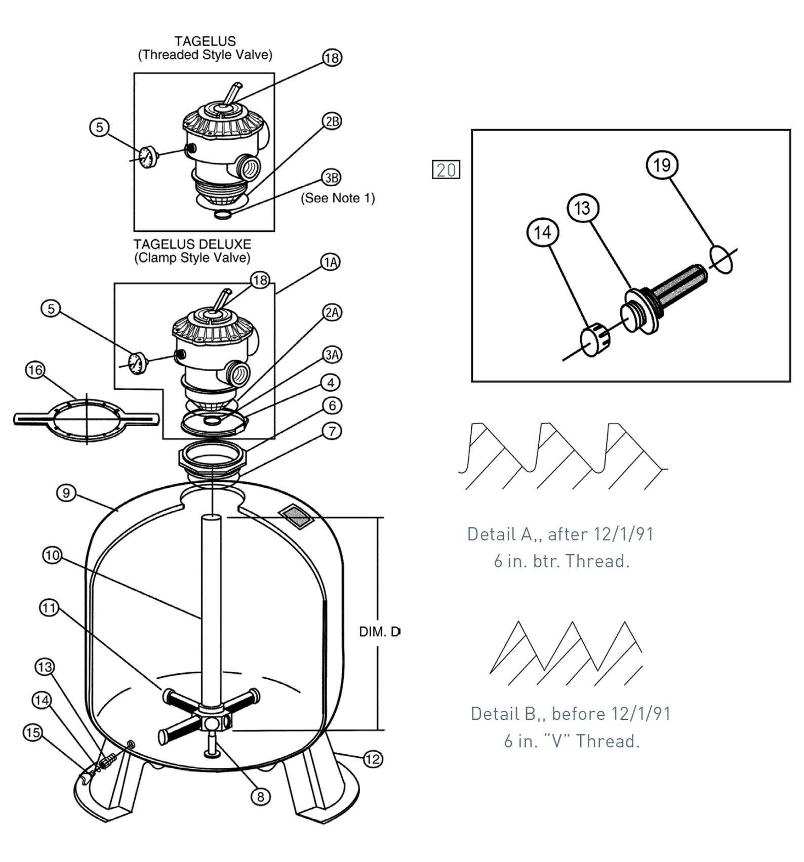 sta rite pool filter parts diagram