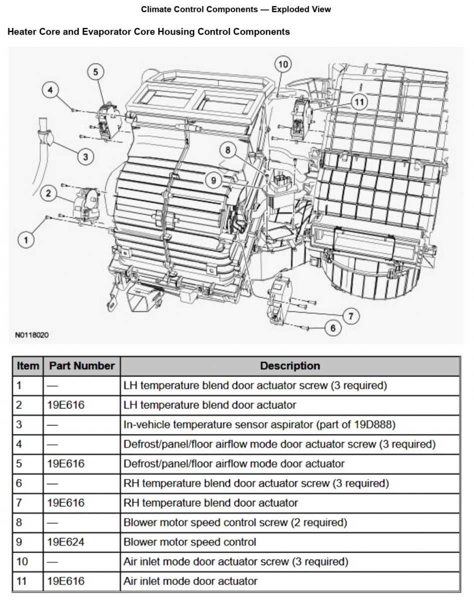 2011 ford edge parts diagram