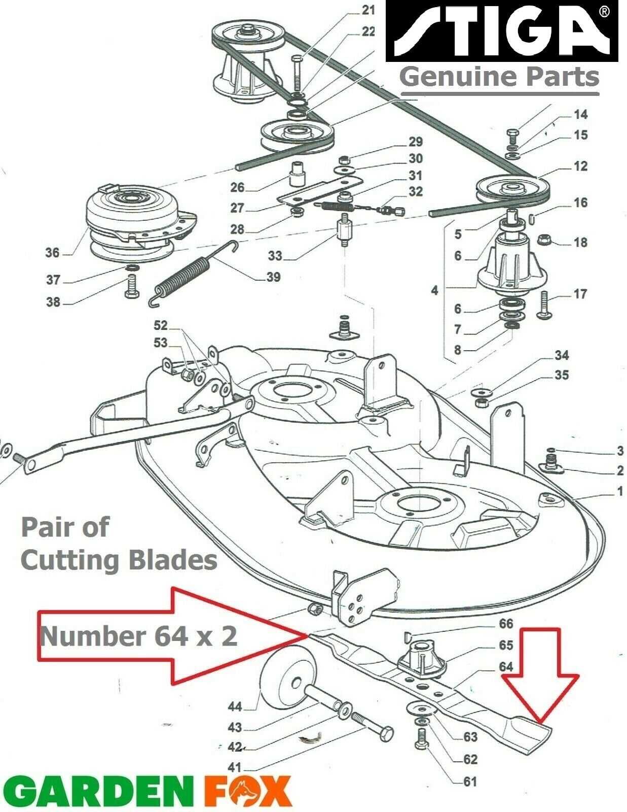 stiga parts diagram