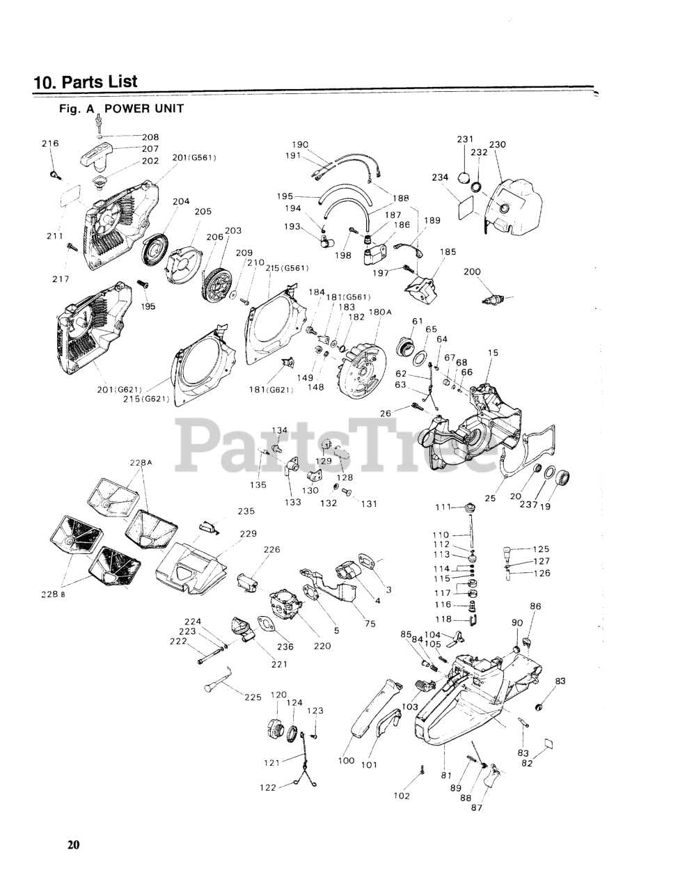 stihl 020t parts diagram