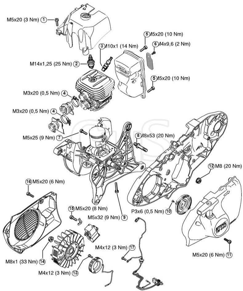 stihl 440 parts diagram