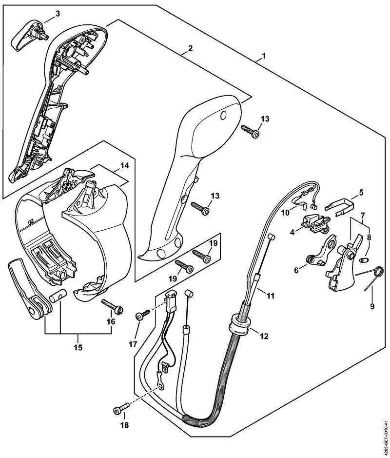 stihl br 420 parts diagram