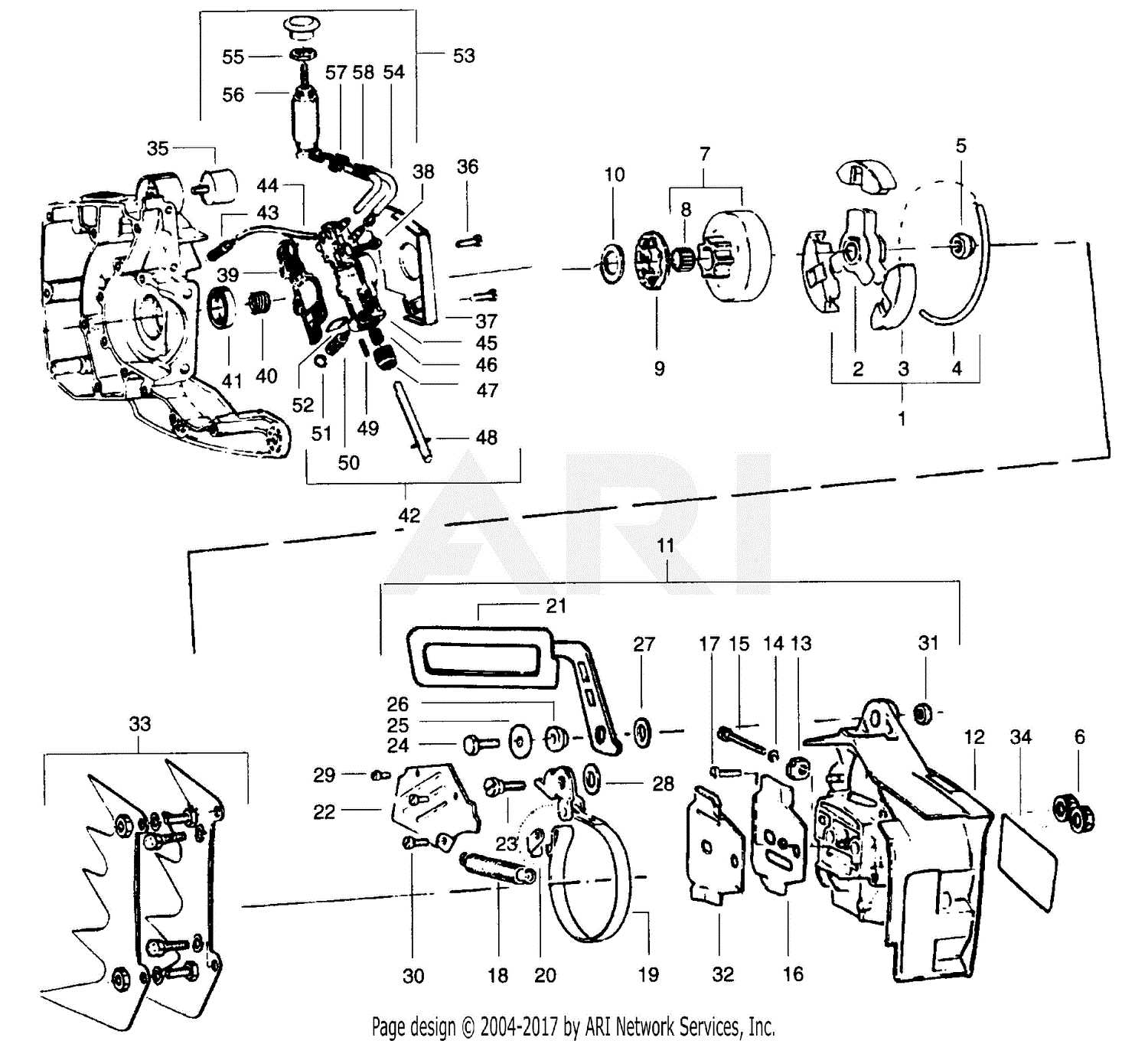 stihl chainsaw 026 parts diagram