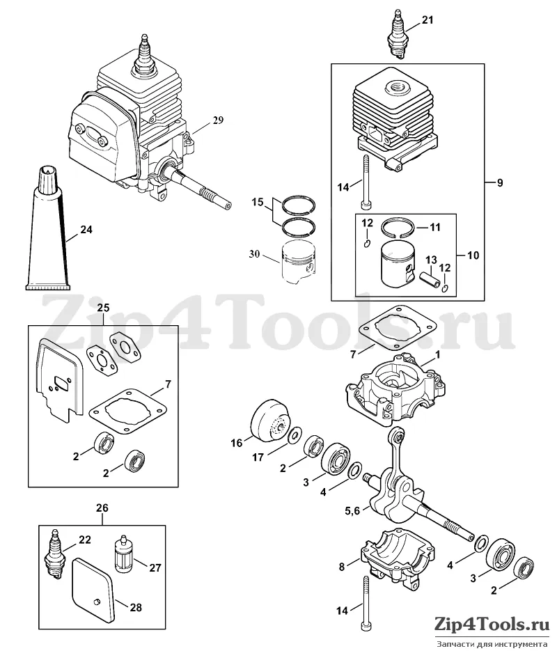 stihl fs 56 rc parts diagram