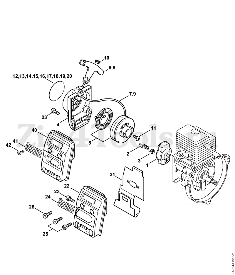 stihl fs 75 parts diagram