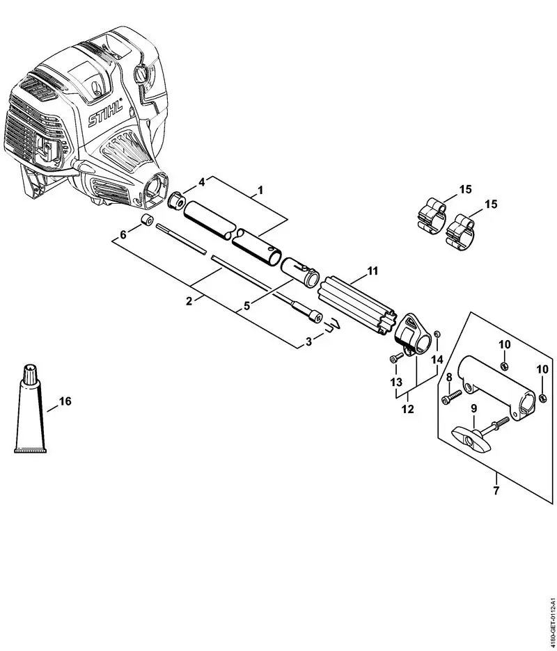 stihl km55r parts diagram