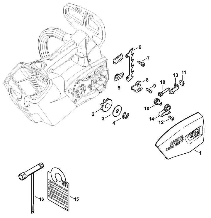 stihl ms 200 parts diagram