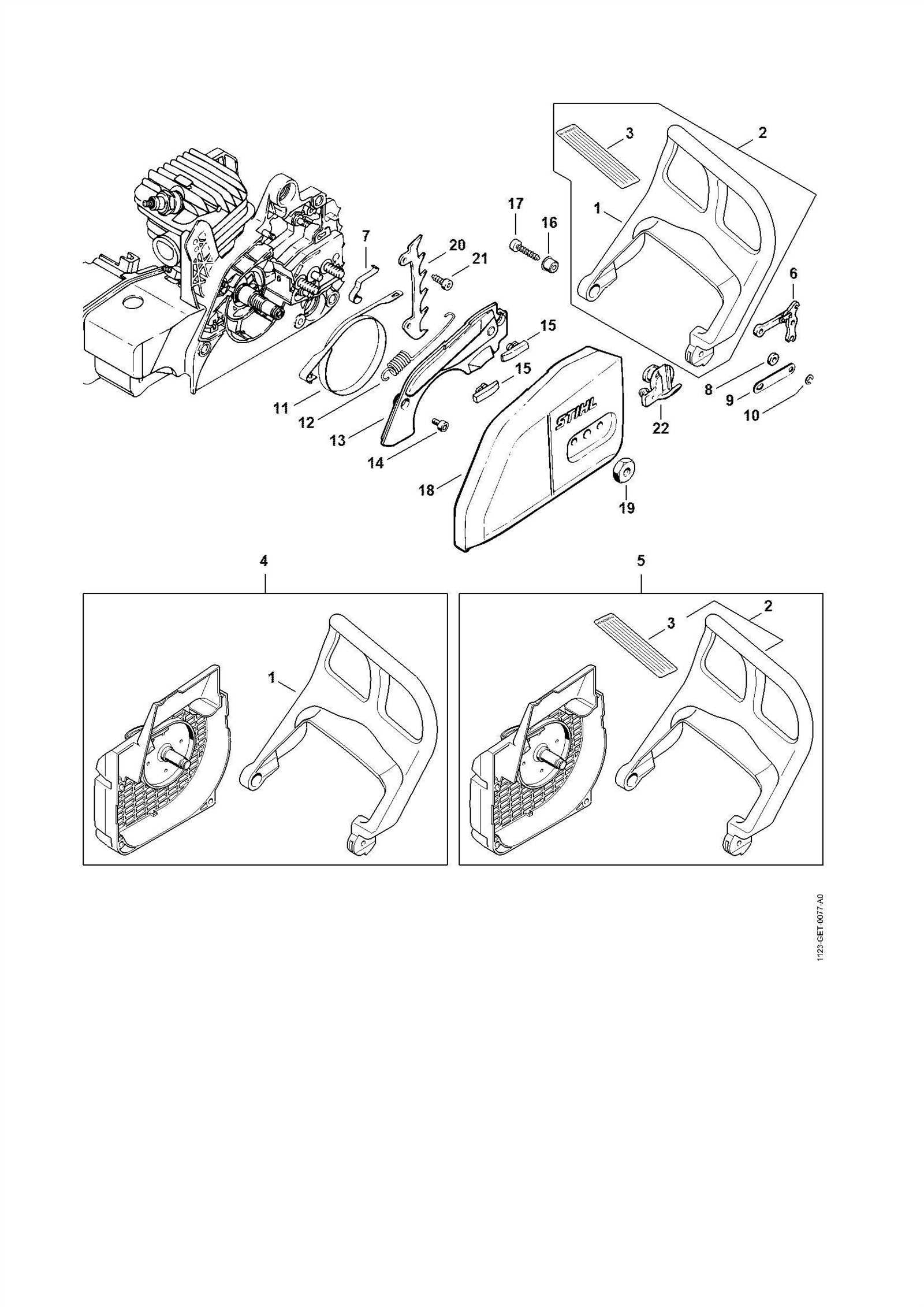 stihl ms 250 parts list diagram