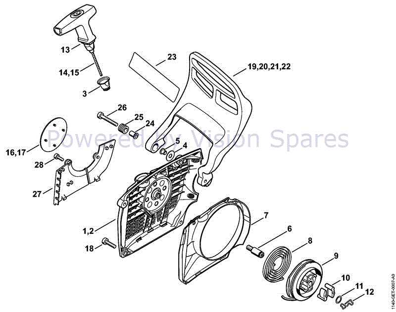 stihl ms 362 c m parts diagram