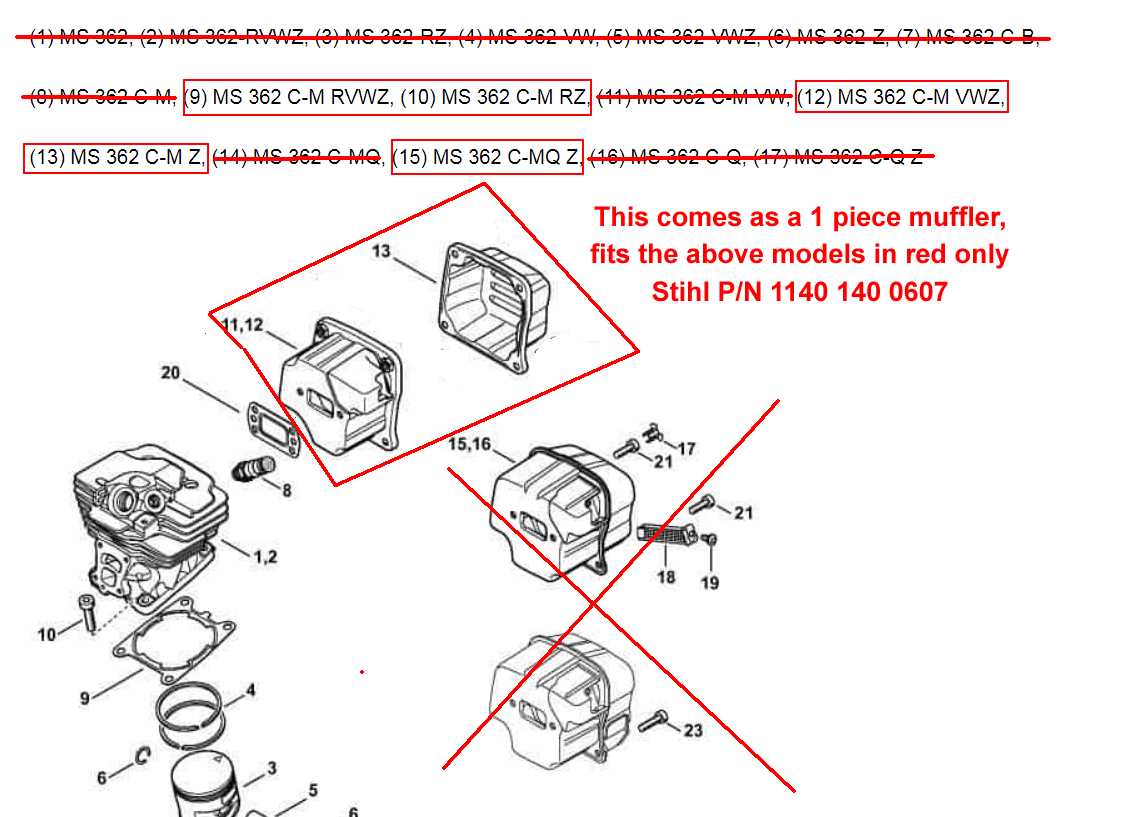 stihl ms 362 parts diagram