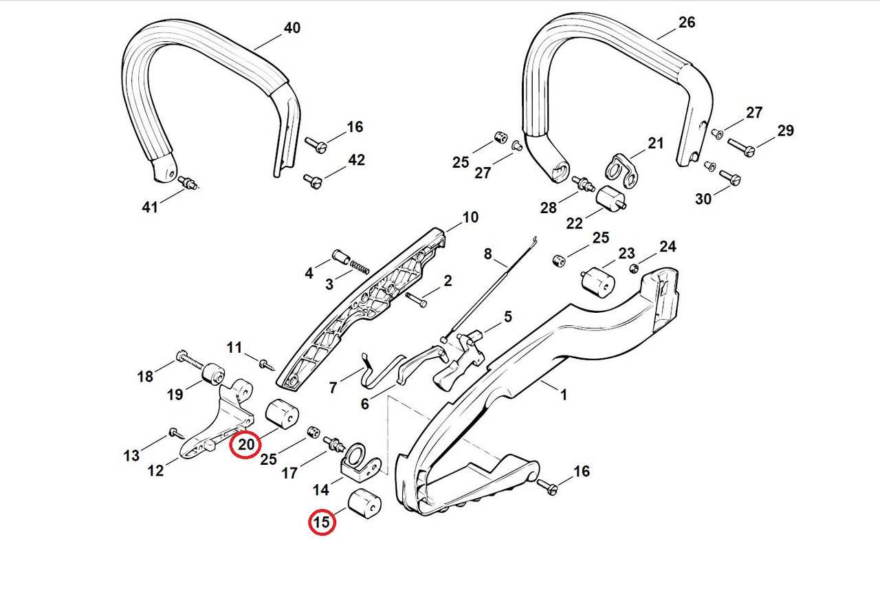 stihl ms200t parts diagram