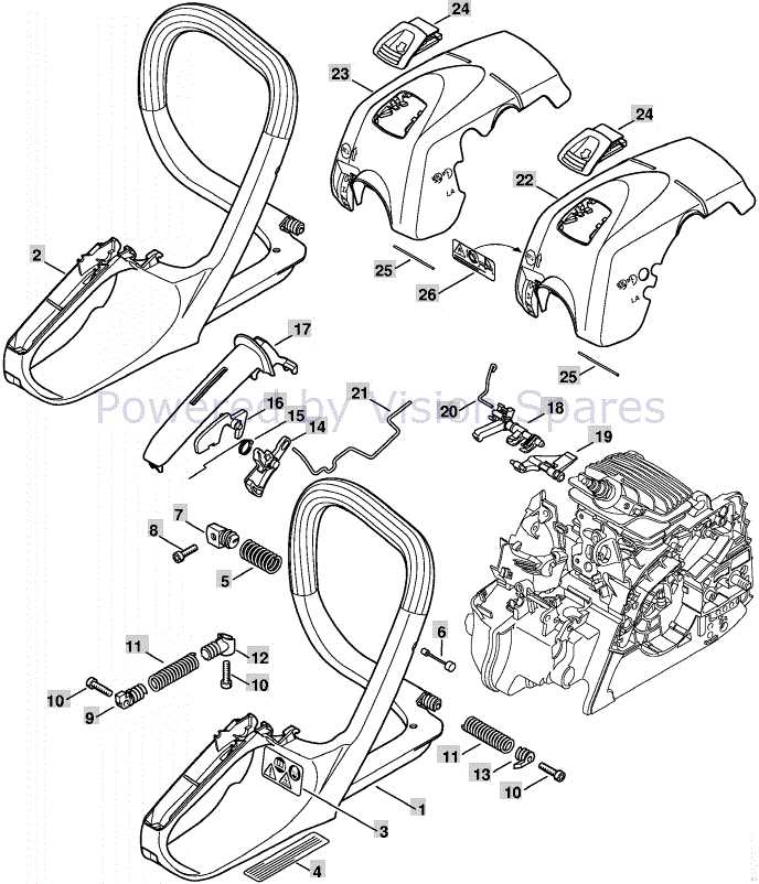 stihl ms211 parts diagram