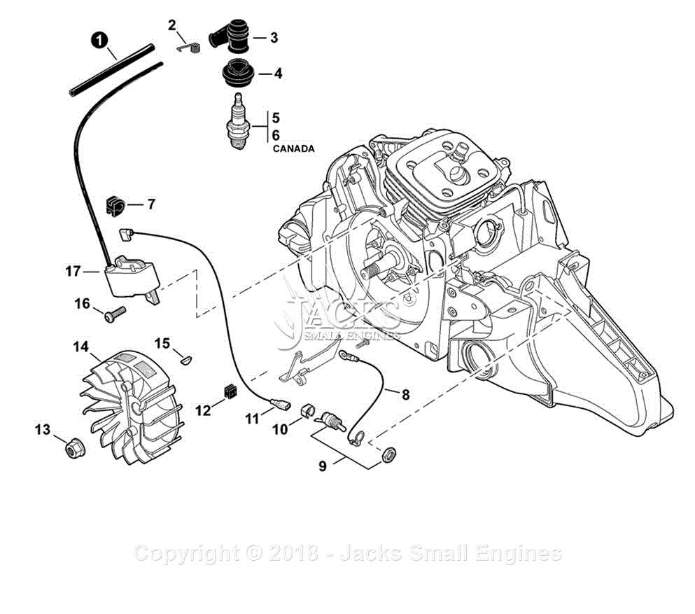 stihl ms211 parts diagram