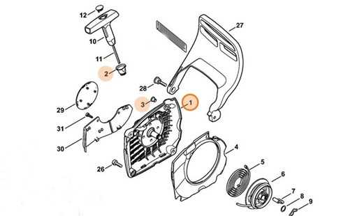 stihl ms251 parts diagram