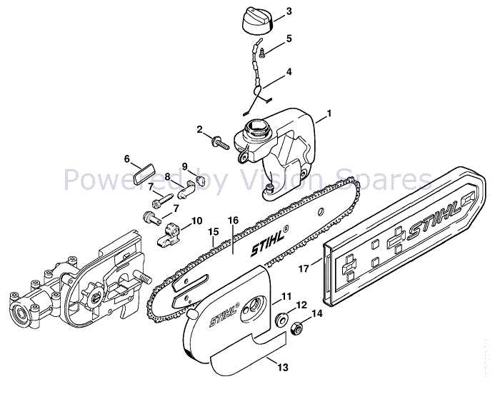 stihl pole saw parts diagram