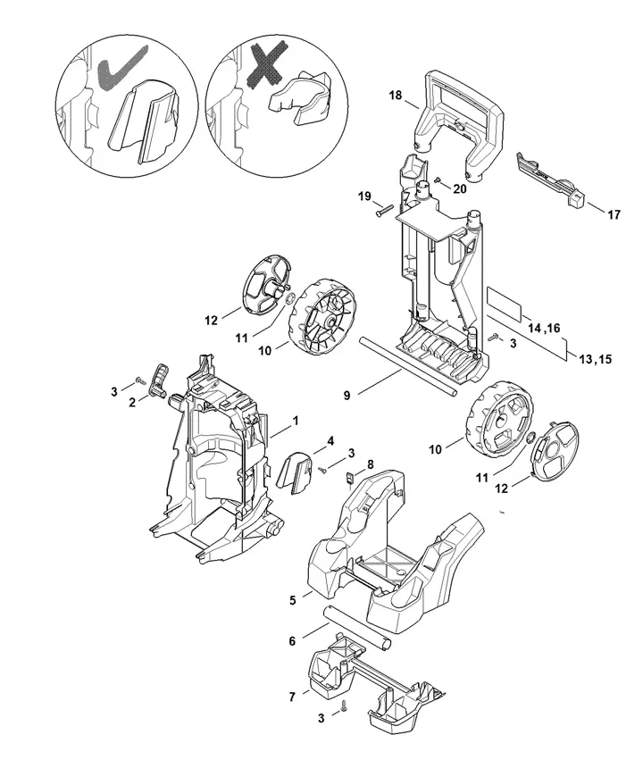 stihl re 130 plus parts diagram