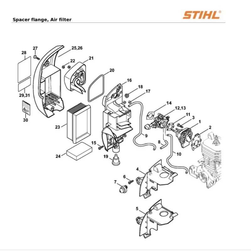 stihl sr 450 parts diagram