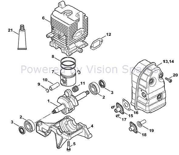 stihl sr450 parts diagram