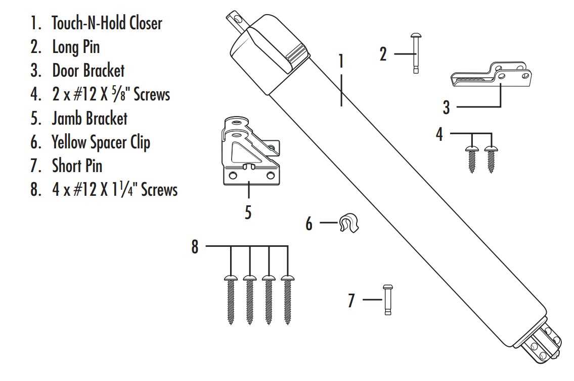 storm door parts diagram