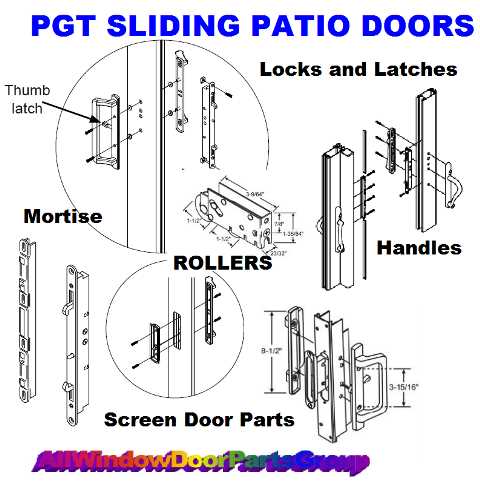 storm door parts diagram