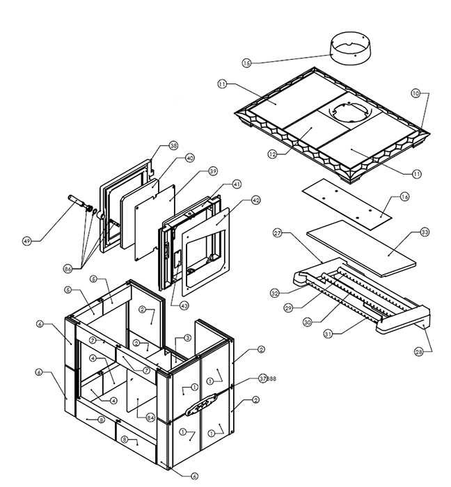 stove parts diagram