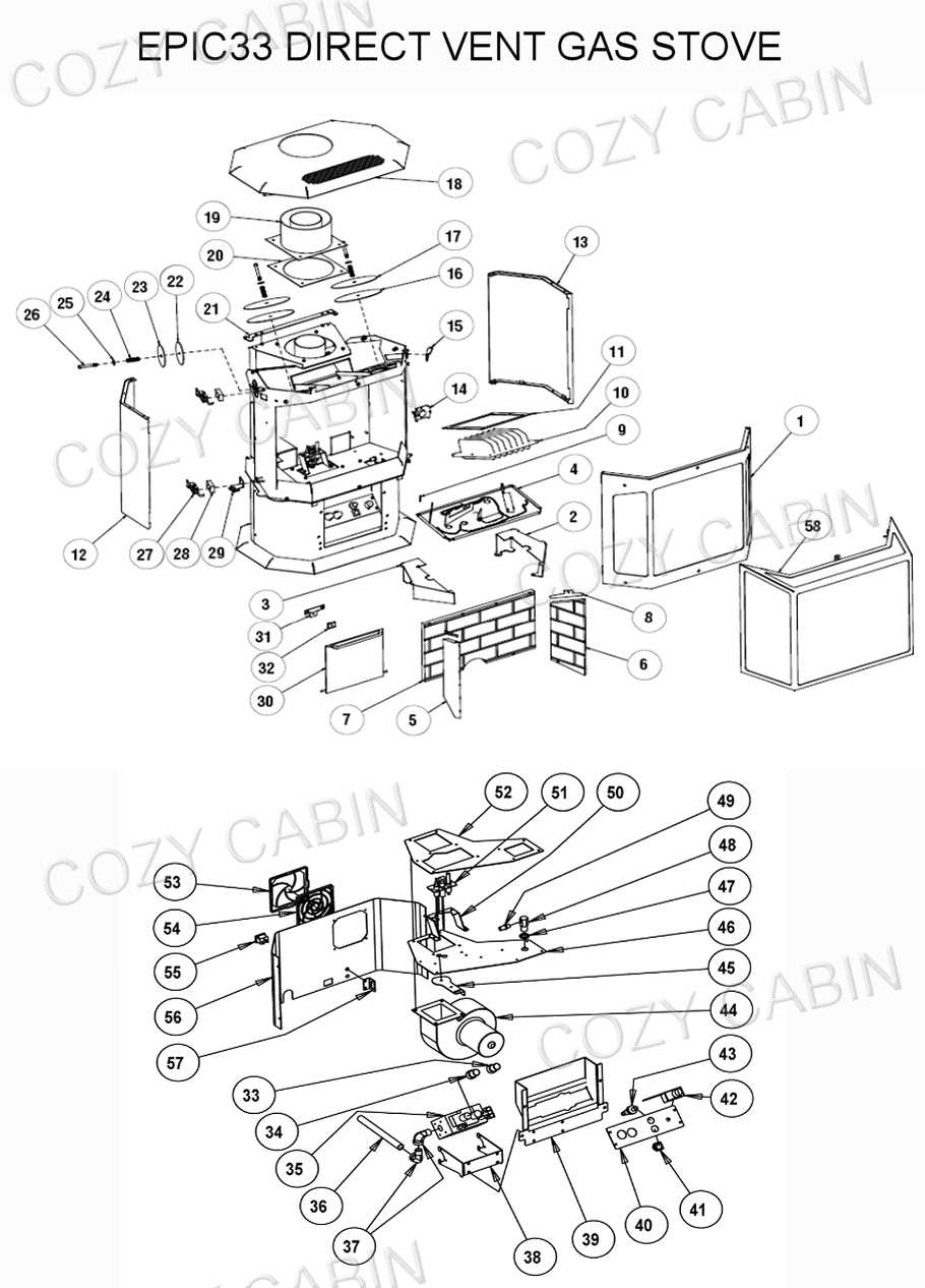 stove parts diagram